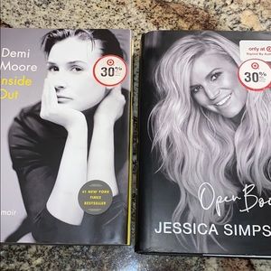 2 books Demi Moore Jessica Simpson Hardbacks
